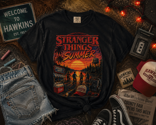 Comfort Colors | Adult Unisex | Stranger Things Summer Adventure 80’s Inspired T-shirt | Slasher Summer | Summerween