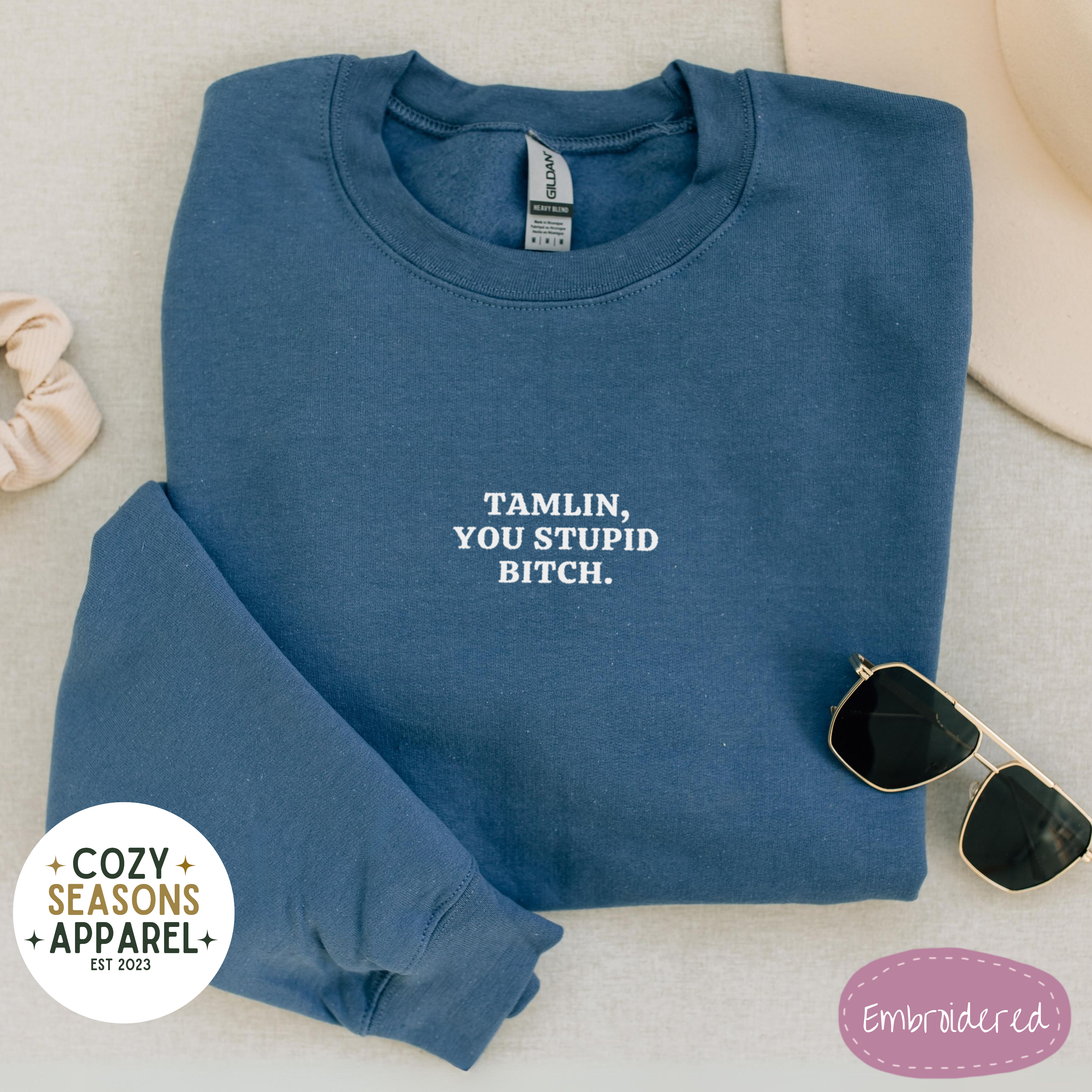 Embroidered ACOTAR Sweatshirt, Tamlin Funny Book Sweatshirt