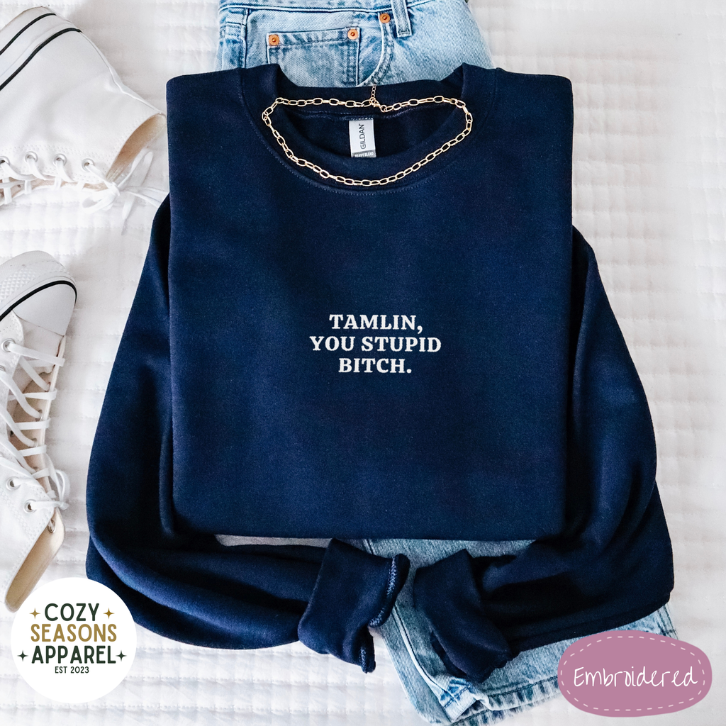 Embroidered ACOTAR Sweatshirt, Tamlin Funny Book Sweatshirt