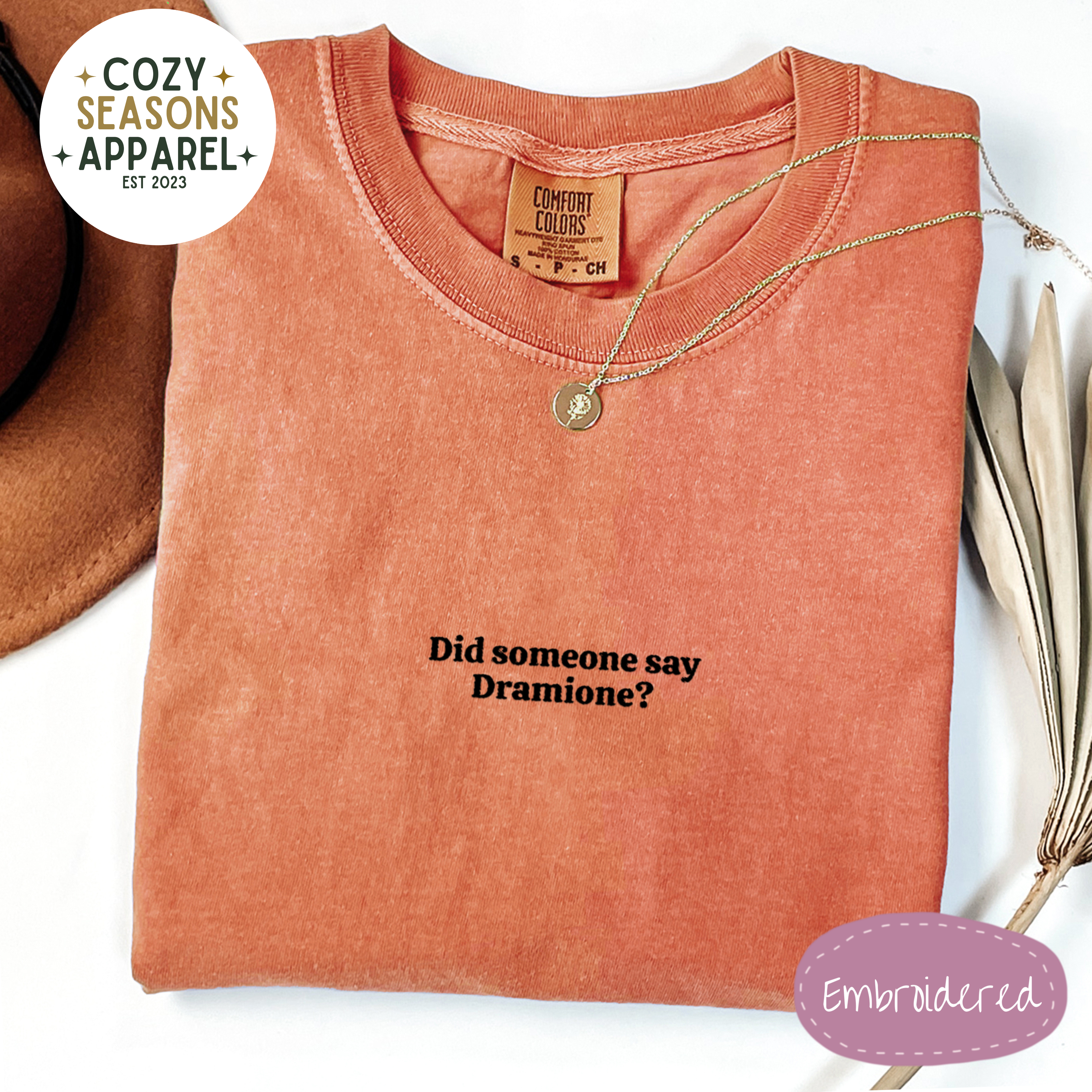 Embroidered Comfort Colors Shirt - Dramione Fanfic