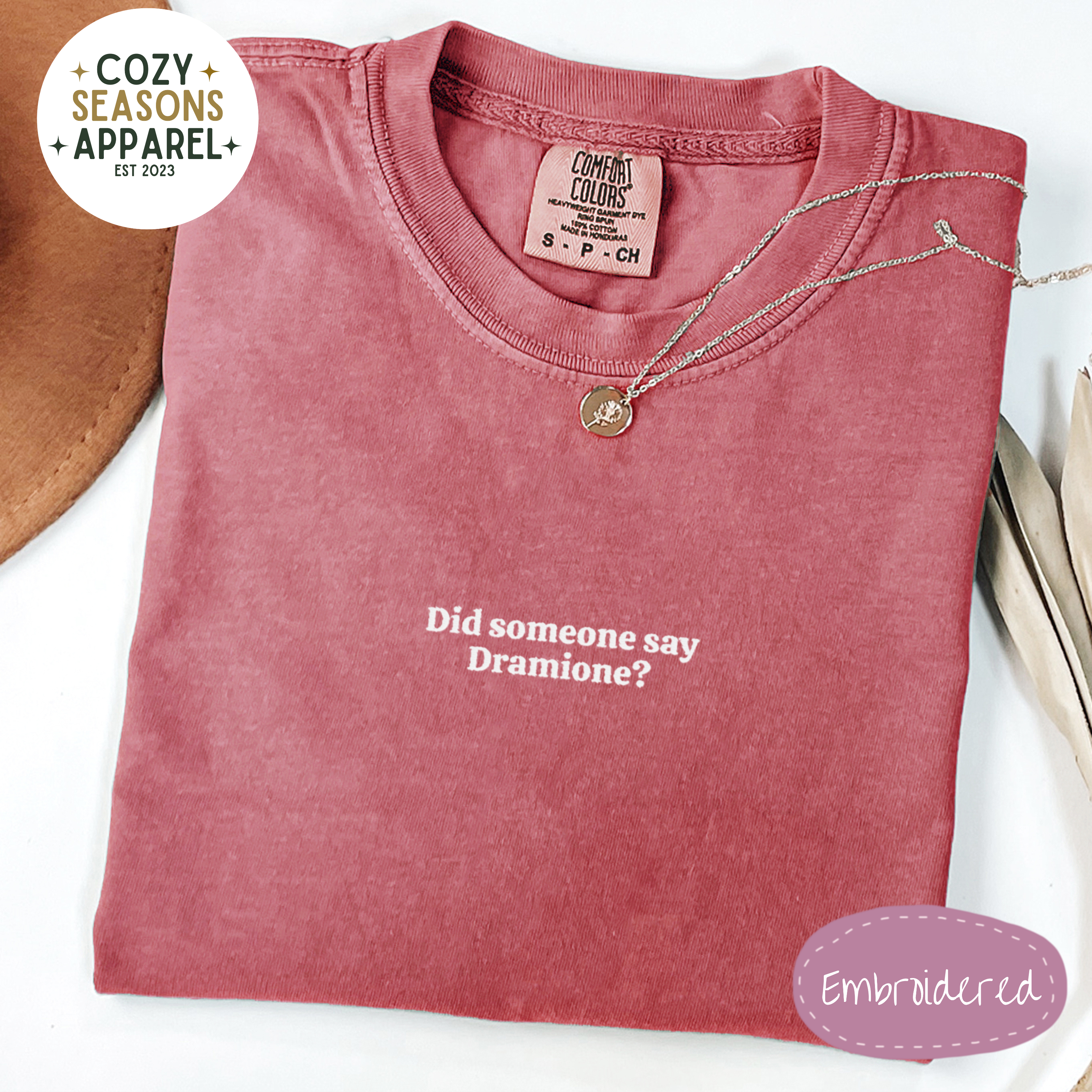 Embroidered Comfort Colors Shirt - Dramione Fanfic