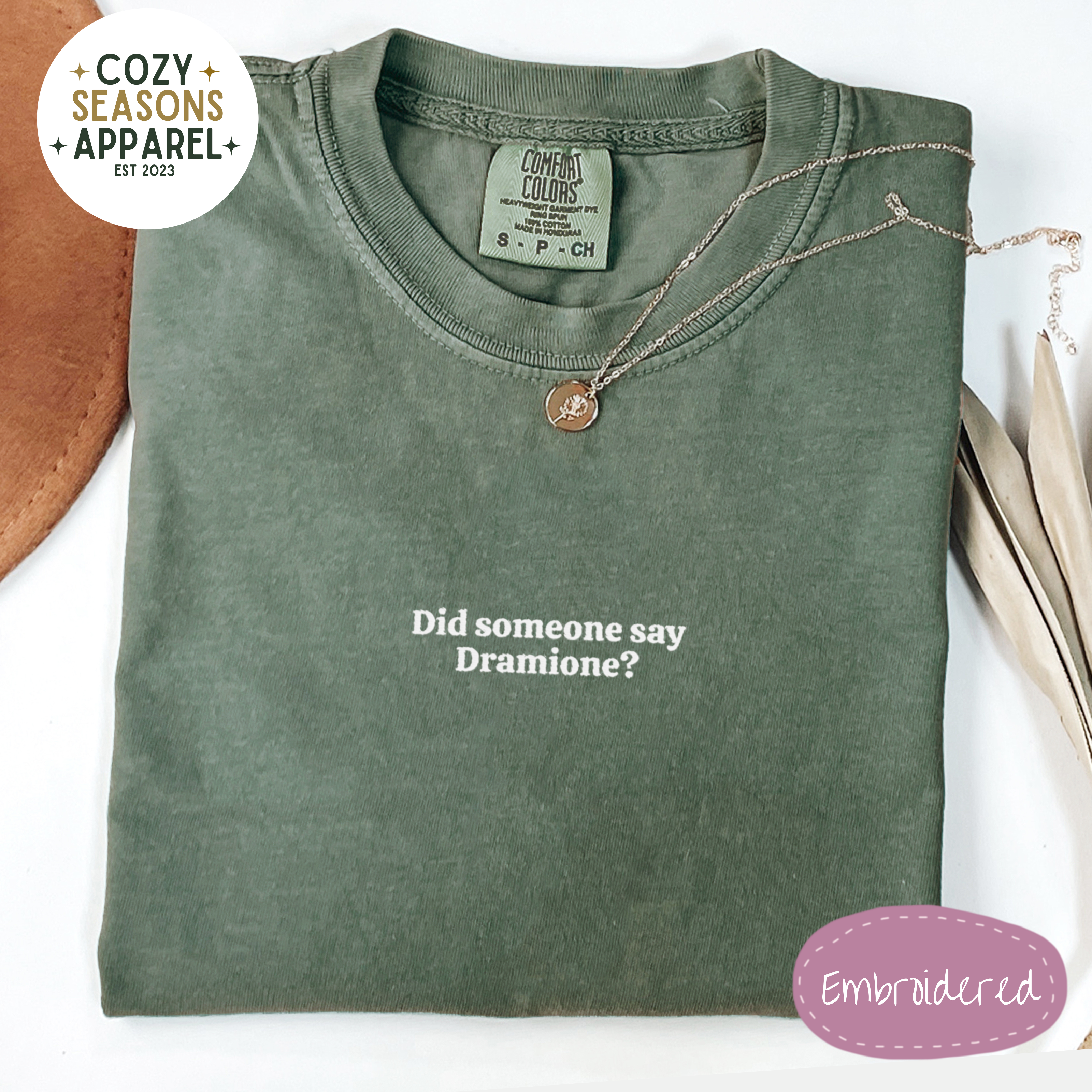 Embroidered Comfort Colors Shirt - Dramione Fanfic