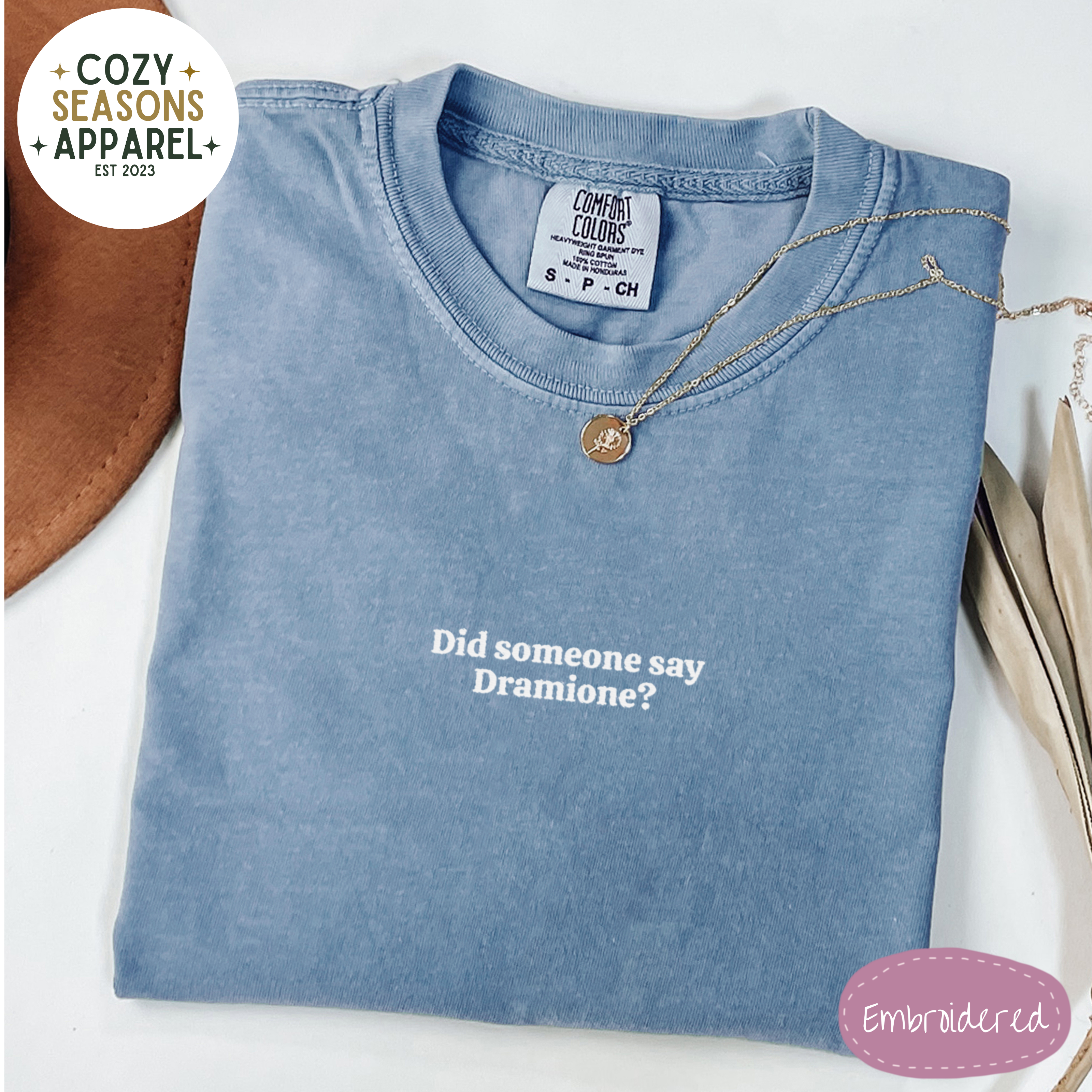 Embroidered Comfort Colors Shirt - Dramione Fanfic