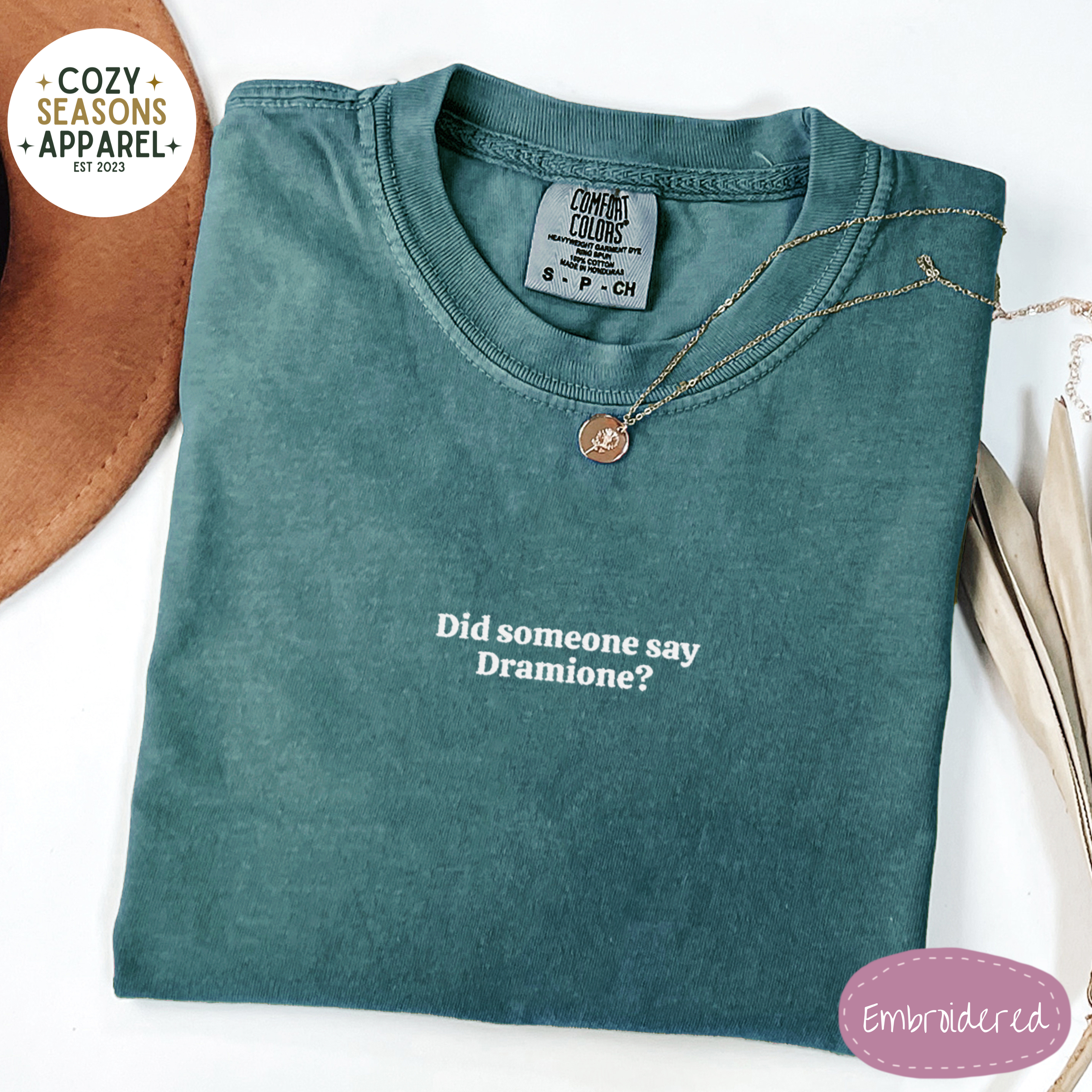 Embroidered Comfort Colors Shirt - Dramione Fanfic