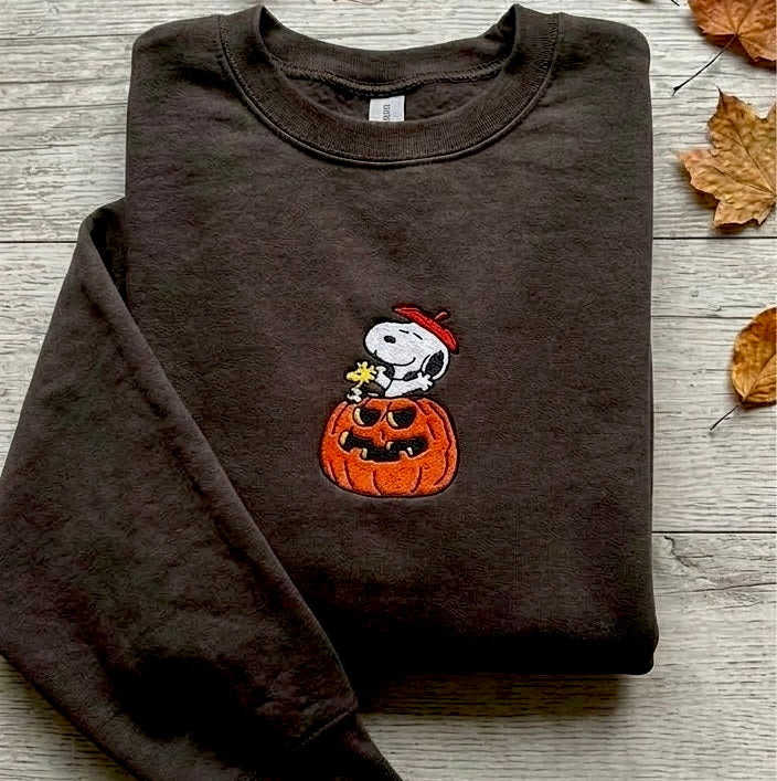 Embroidered Unisex Fall Lover Sweatshirt